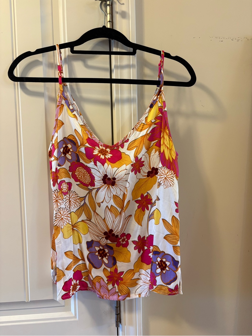 Cynthia Rowley Floral V-Neck Spaghetti Strap Tank Matching Set